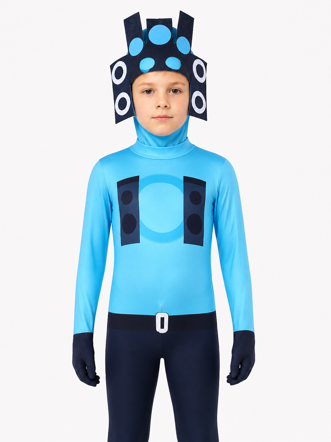 Blue Audio Man Skibidi Toilet Jumpsuit product detail 3