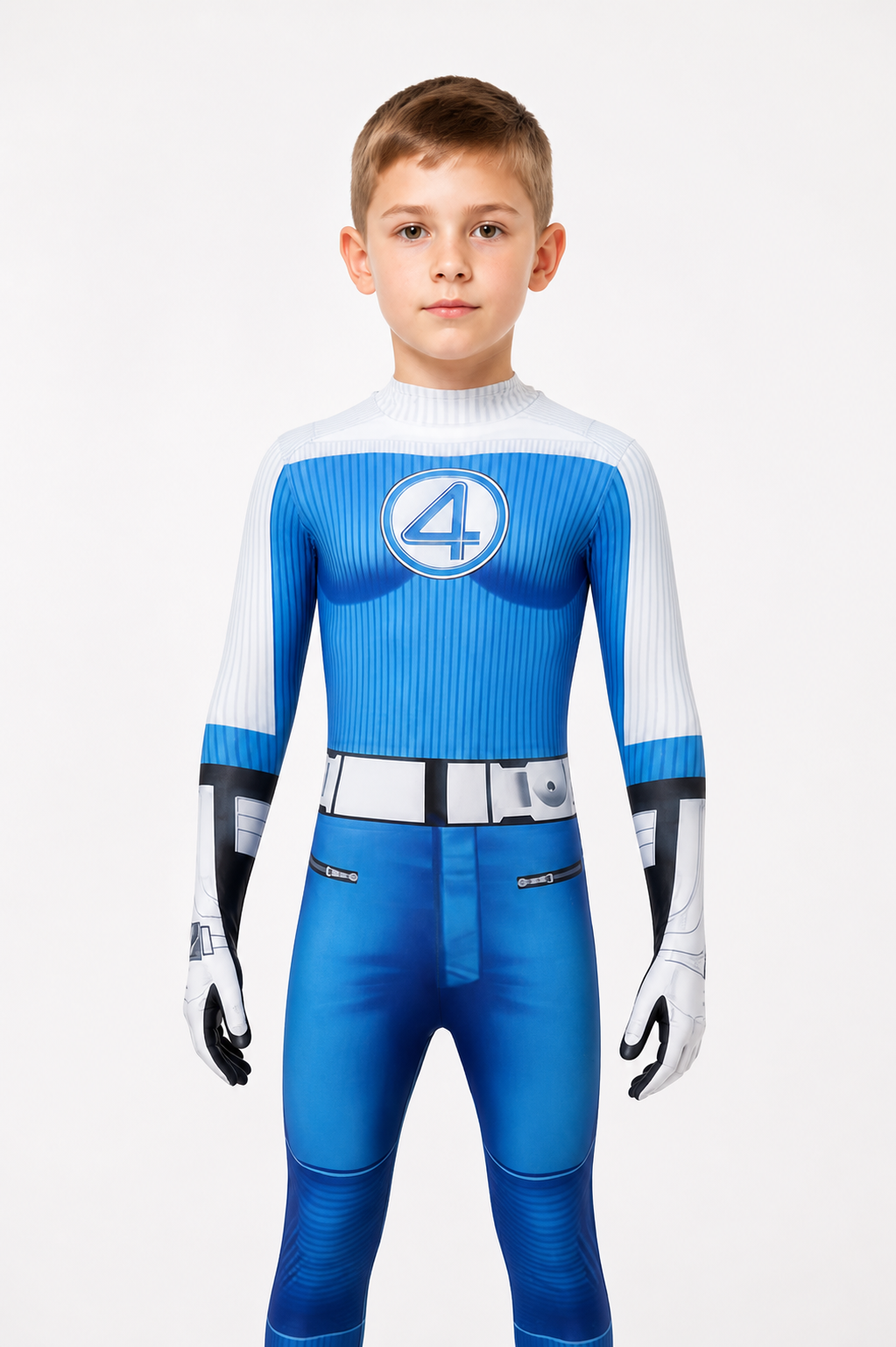 Fantastic Four Number 4 Jumpsuit for Cosplay Costumes detail 2