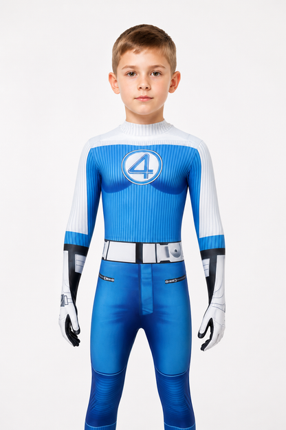 Fantastic Four Number 4 Jumpsuit for Cosplay Costumes detail 2