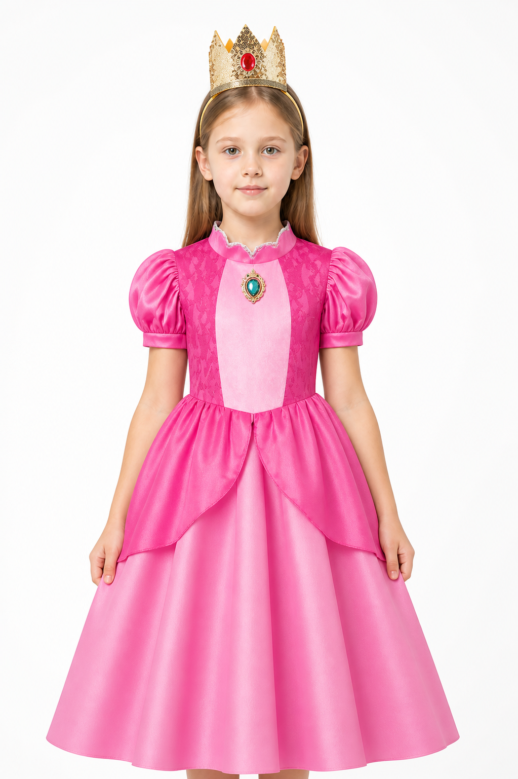 Princess Dress with Crown and Full Skirt Costume Dresses detail 3