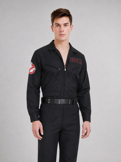 Black Ghostbusters Cosplay Jumpsuit