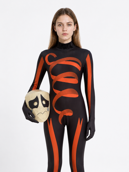 Pomni Cosplay Jumpsuit Costume with Mask Costume Masks detail 3