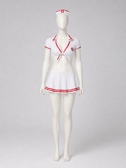 Medical Costume with Red Details, Set