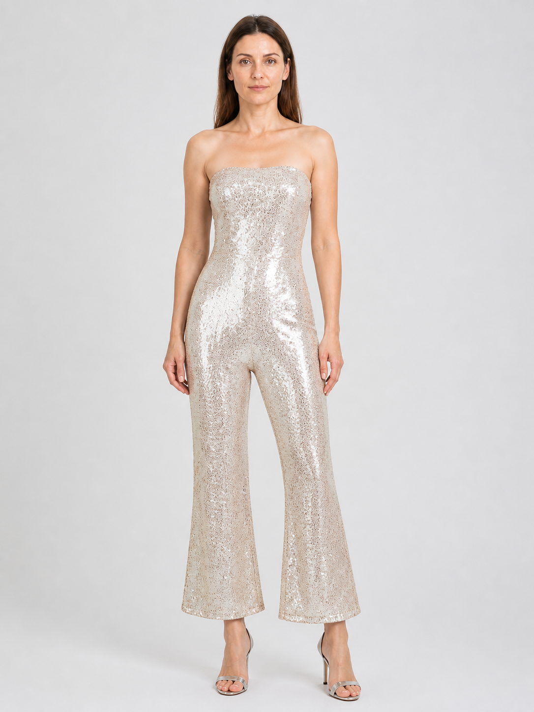 Sparkling Barbie Flare-Leg Jumpsuit for Cosplay Costumes detail 3