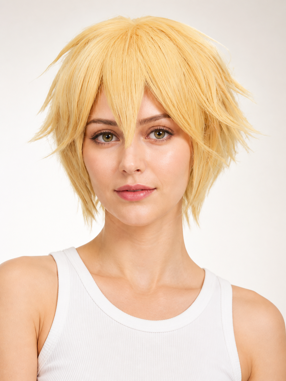 Short Layered Carnival Wig for Cosplay Costume Wigs detail 2