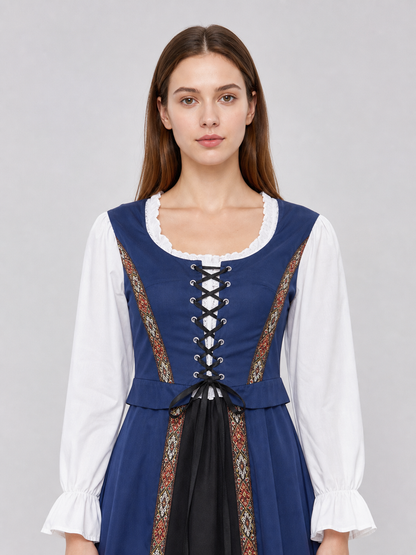 Halloween Costume: Retro Dress with Headpiece