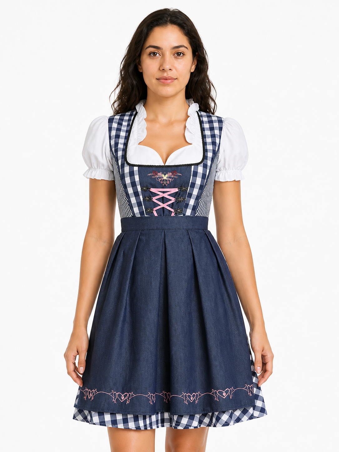 Bavarian-Style Dress with Corset and Puff Sleeves Costume Dresses detail 3