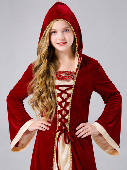 Stage dress with hood and lacing Costume Dresses detail 2