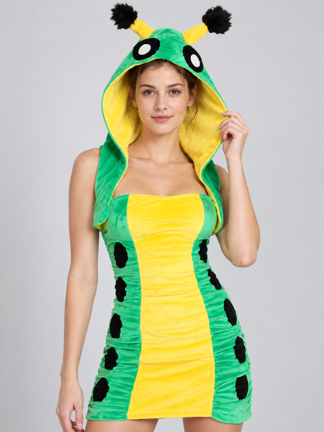 Carnival Costume with Hood and Antennas