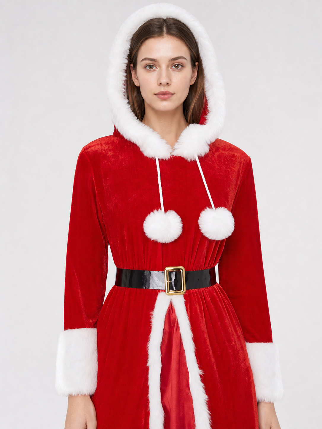 New Year's Christmas Costume with Hood Costumes detail