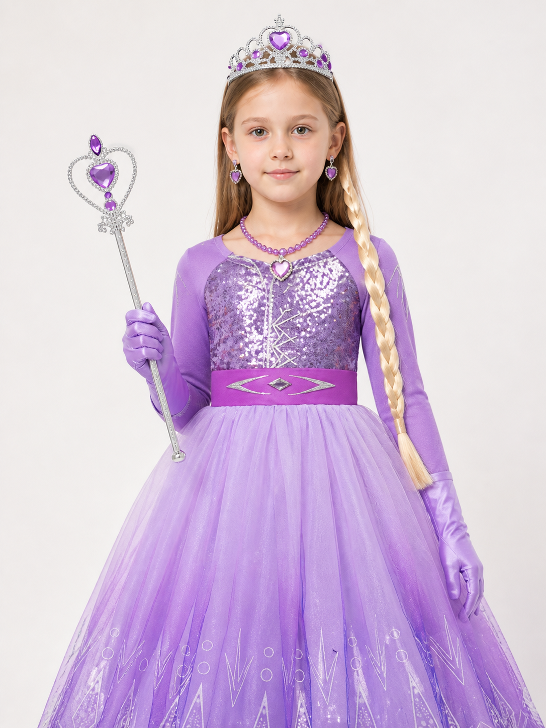 Snow Queen Costume for Halloween and Cosplay Costumes detail 2