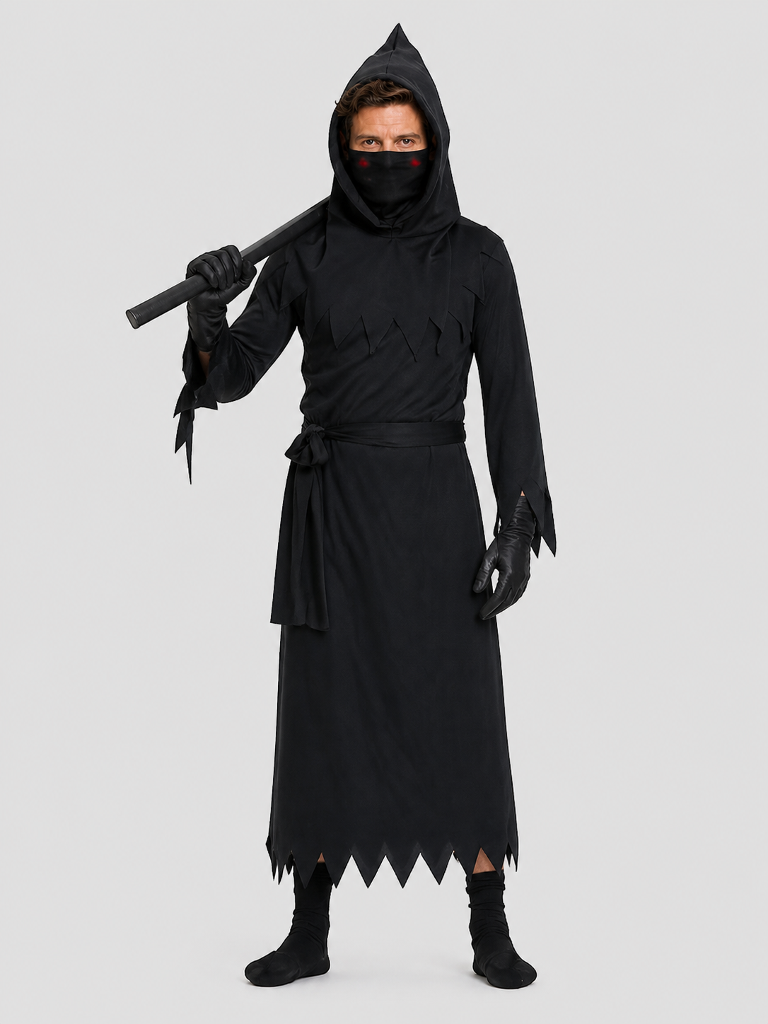 Black Reaper cosplay costume with hood Costumes detail 3