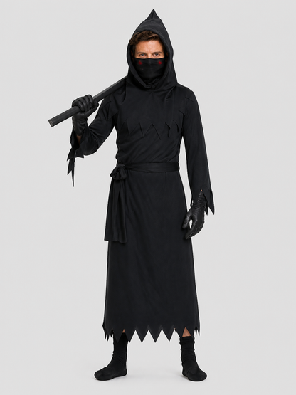 Black Reaper cosplay costume with hood Costumes detail 3