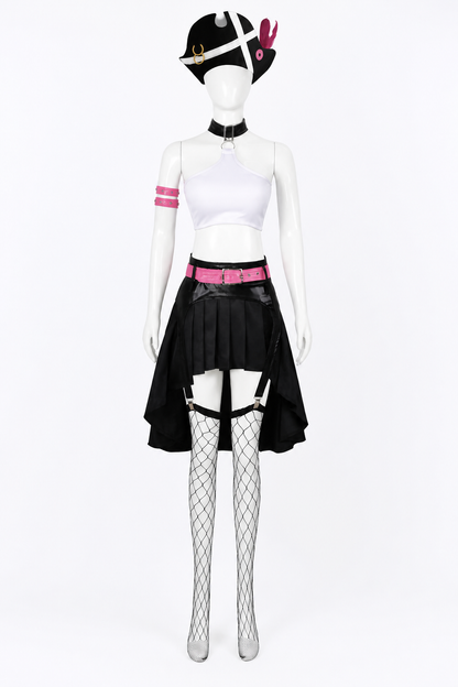 Pirate Cosplay Costume with Hat, Top, and Skirt Costume Headwear detail 3