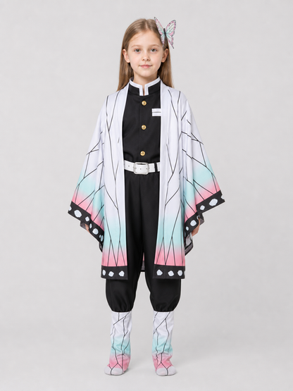 Shinobu Cosplay Costume from Demon Slayer with Cape Costume Capes detail 3
