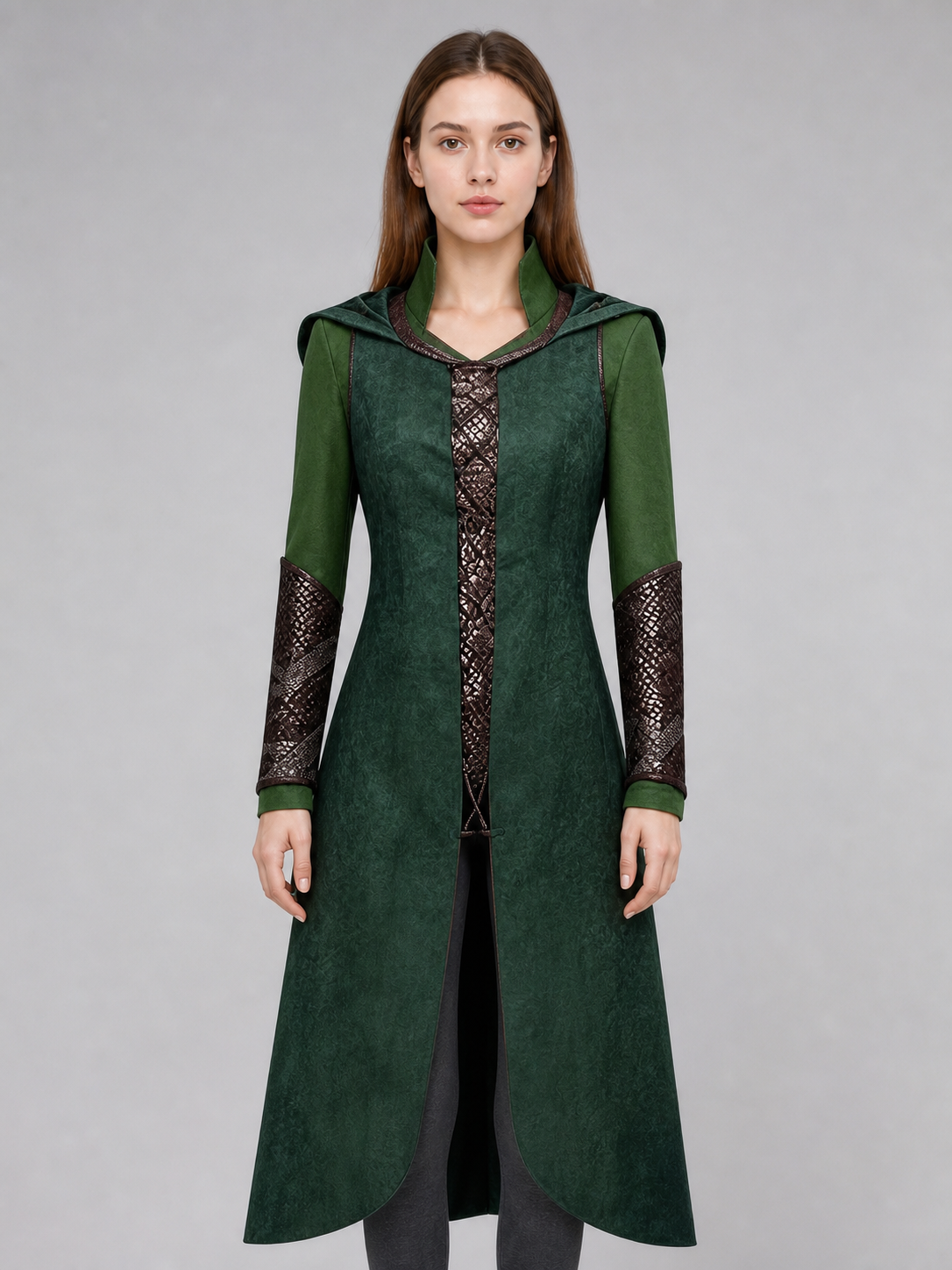 Tariel Cosplay Coat with Hood and Decoration