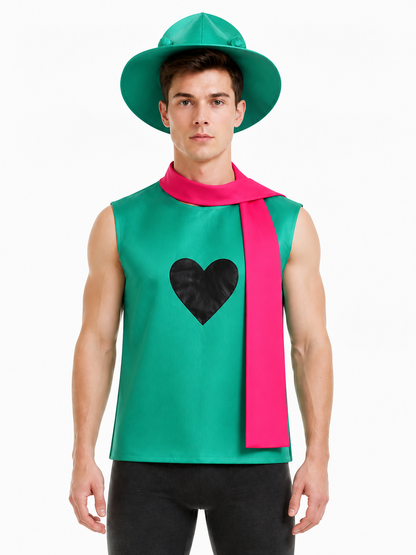 Ralsei Cosplay Costume from Undertale with Hat and Scarf Costume Headwear detail 3