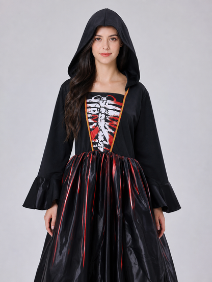Cosplay Costume: Hooded Dress with Necklace