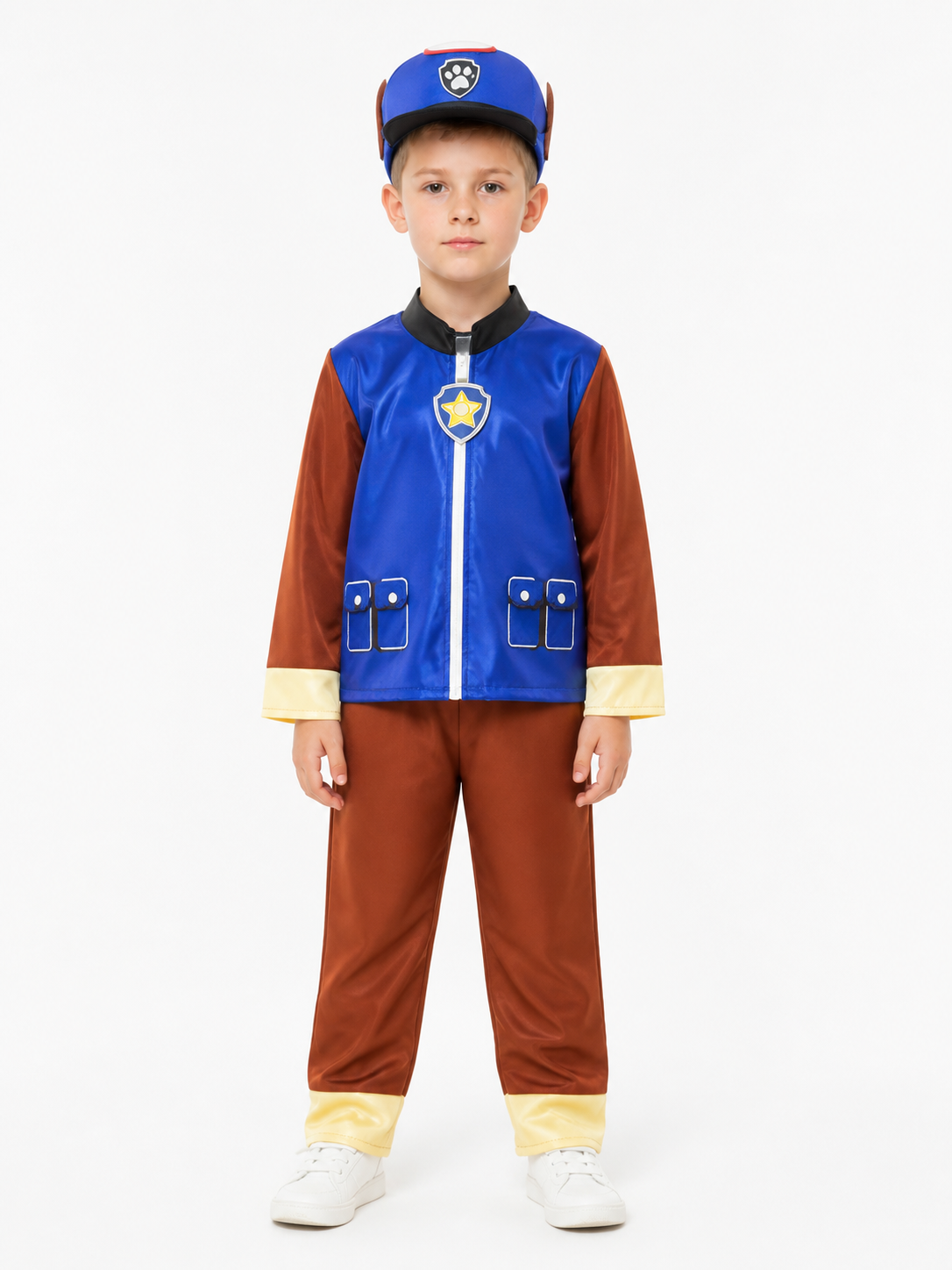 Kids' blue PAW Patrol costume with hat Costume Headwear detail 3