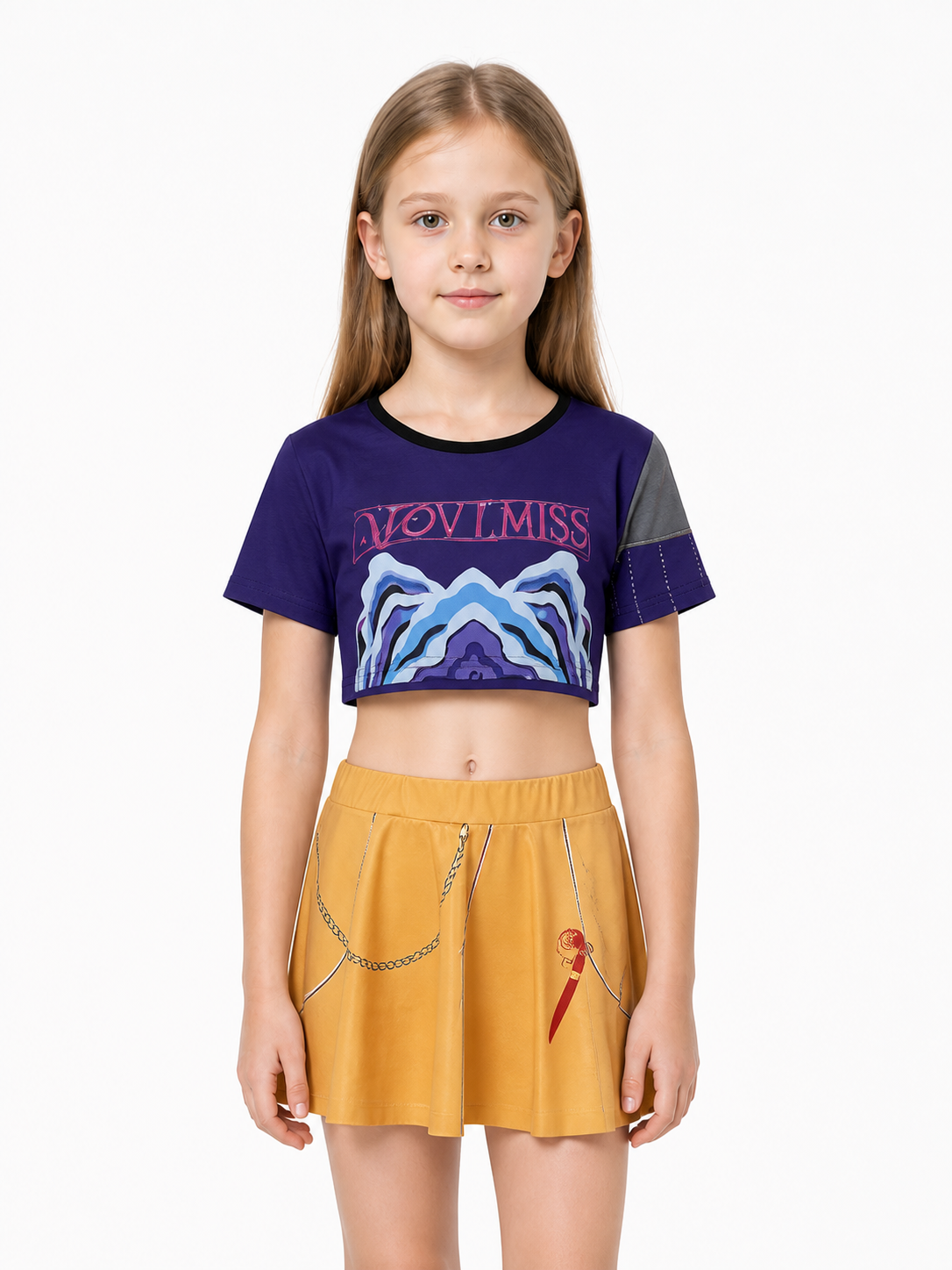Mira Carnival Costume with Top and Skirt, Orange Costumes detail 3