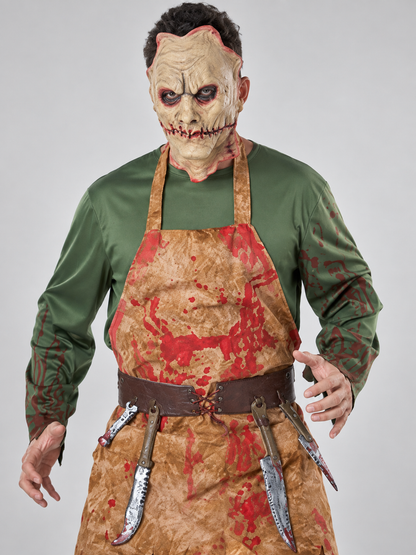 Monster Costume with Mask and Apron Costume Masks detail 2