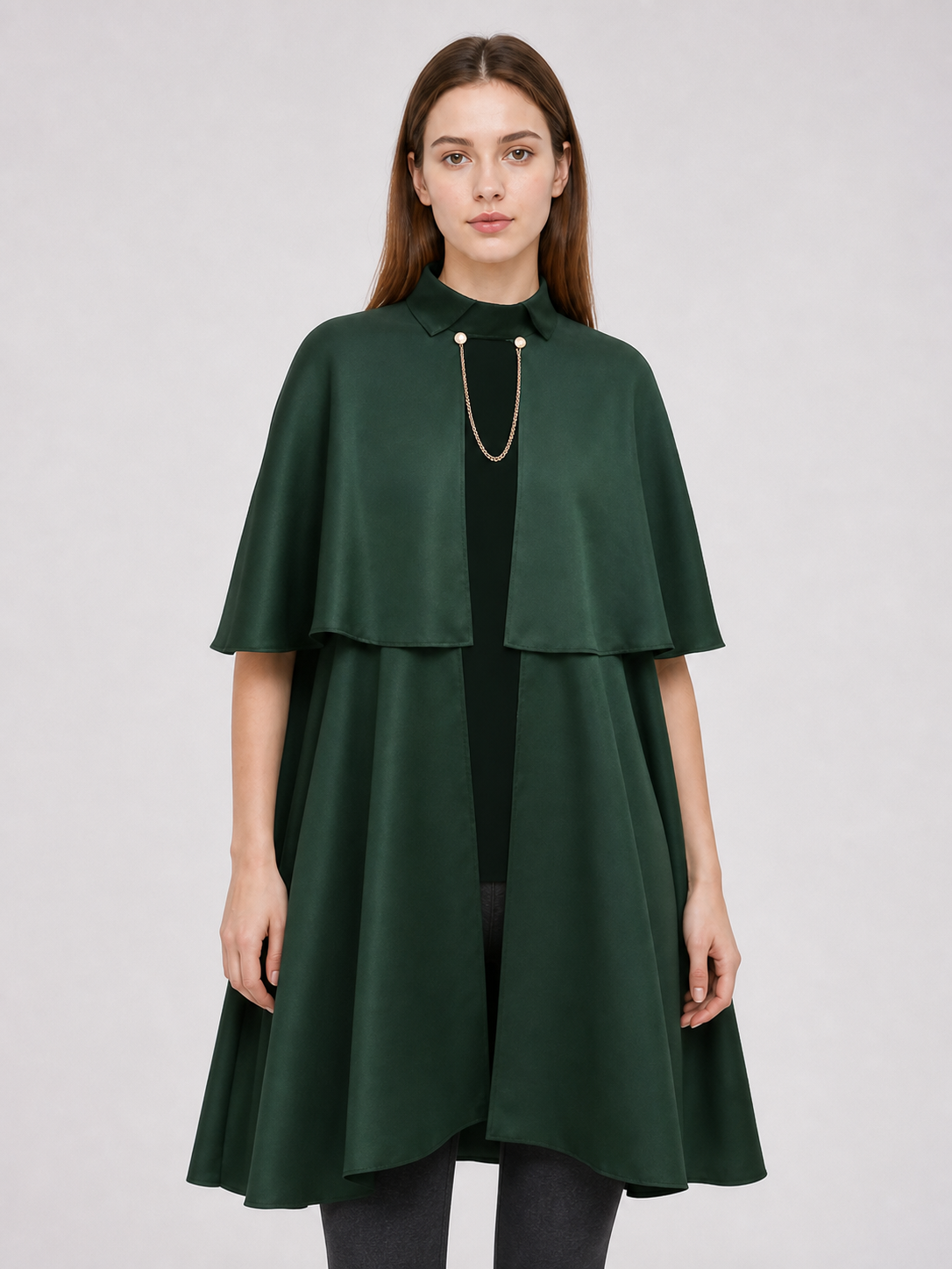 Green Gothic Cloak Cape for Cosplay