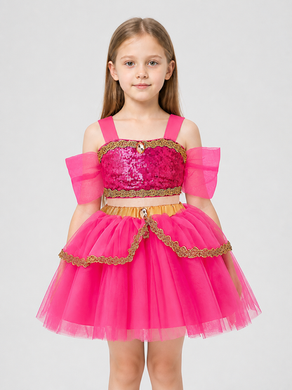 Jasmine Two-Piece Costume: Bodice, Full Skirt, and Belt Costumes detail 3