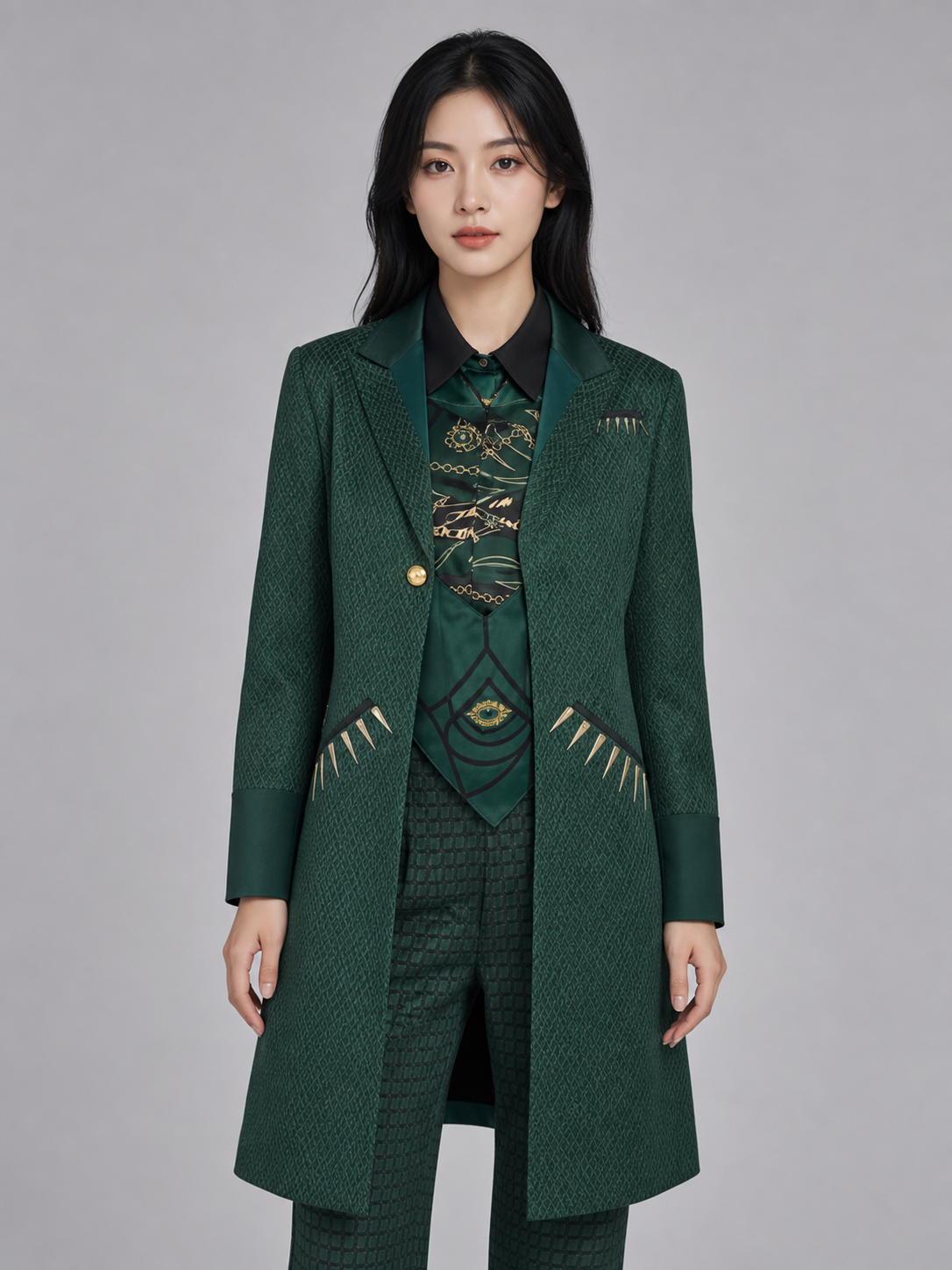 The Wizard of Oz Cosplay Costume, Green Set