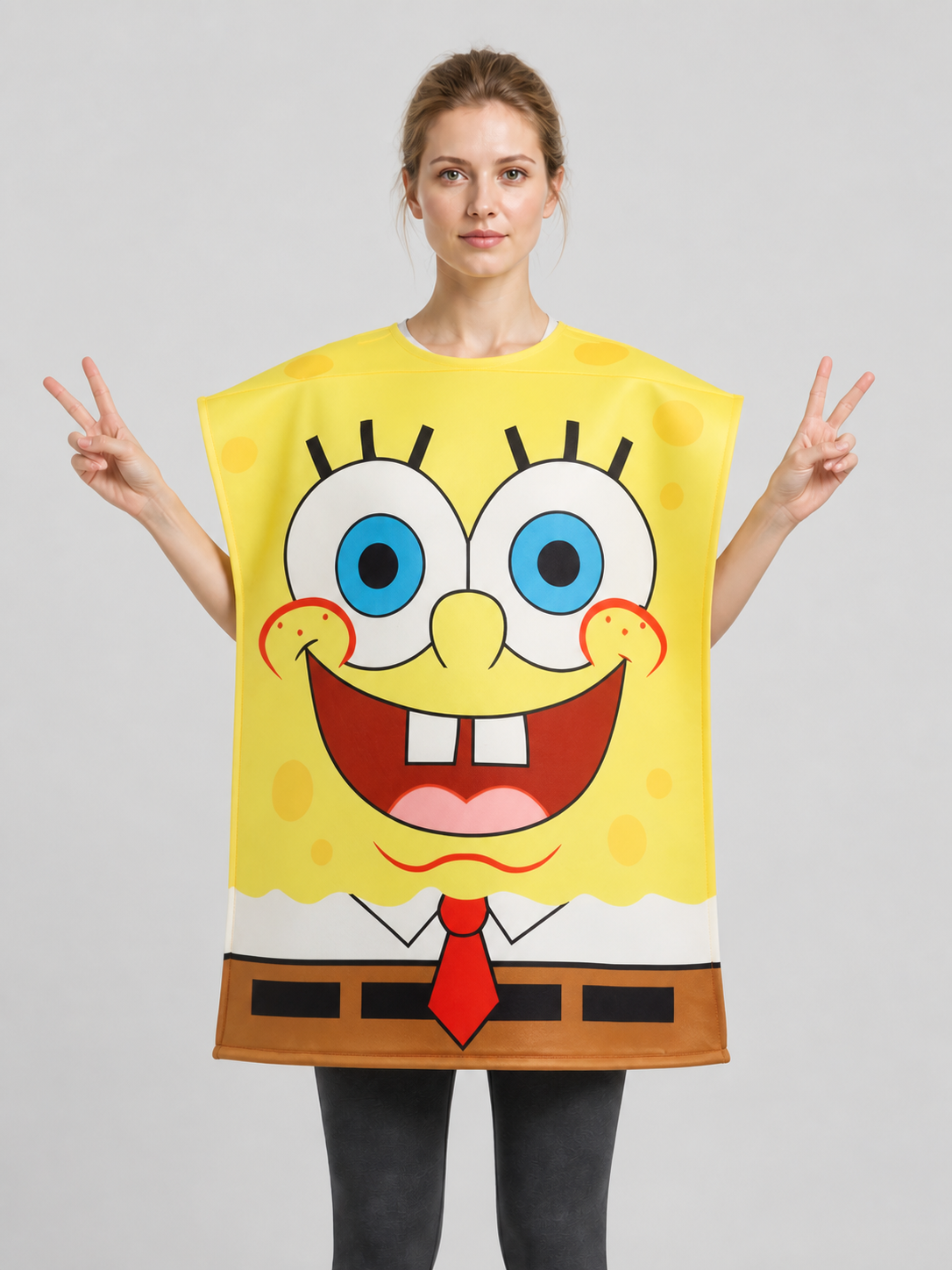 SpongeBob Cosplay Costume, Sleeveless Cape Costume Capes detail 2