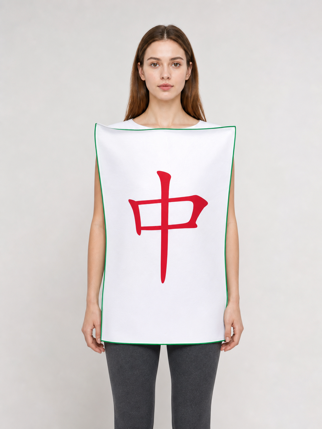 Carnival tunic with a red symbol for performances