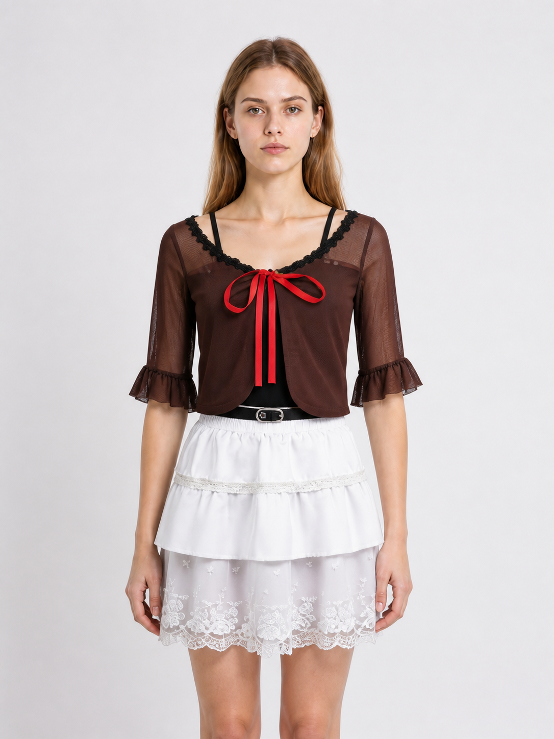 Cosplay Costume with a Tiered Skirt and Lace Costumes detail 2