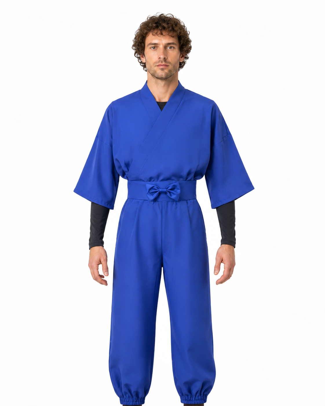 Ninja Cosplay Jumpsuit with Wide Sleeves Costumes detail 3