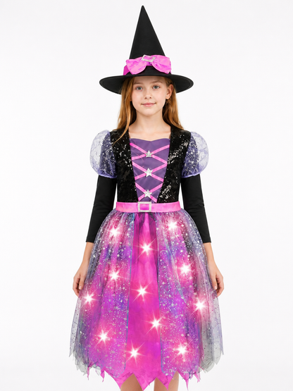 Carnival Costume with Hat and Broom, Dress