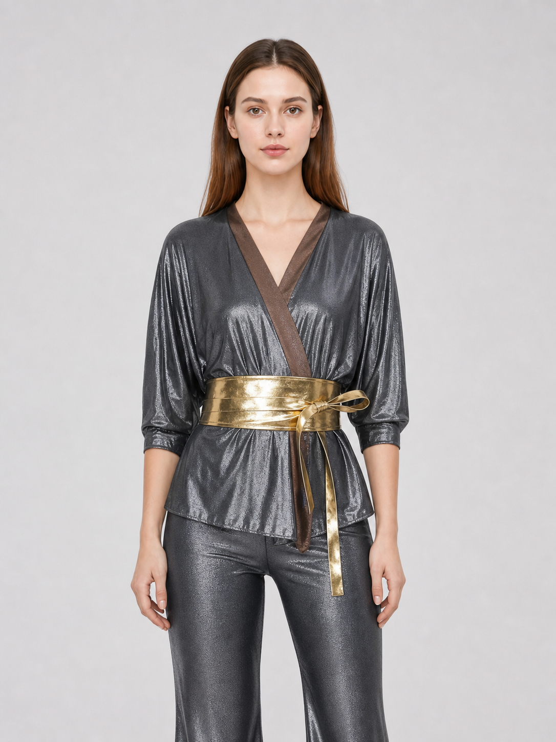 70s Retro Disco Costume: Top, Pants, and Belt
