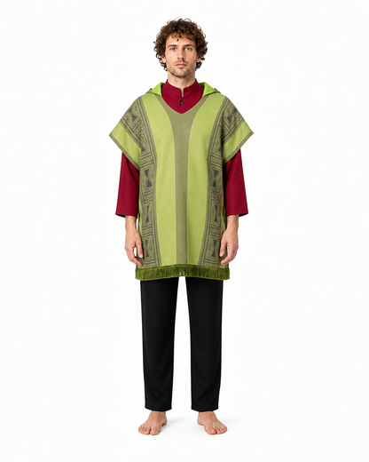 Cosplay Costume with Cape and Geometric Pattern Costume Capes detail 3
