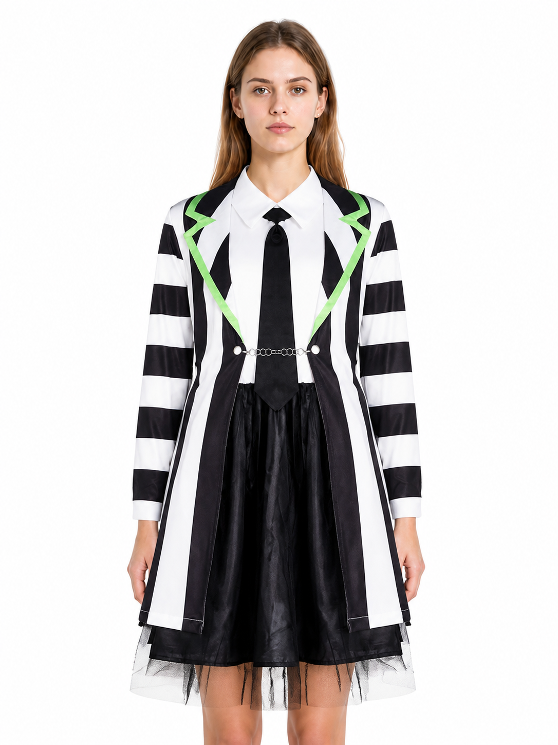 Striped Cosplay Costume, 2-Dress Set Costume Dresses detail 3