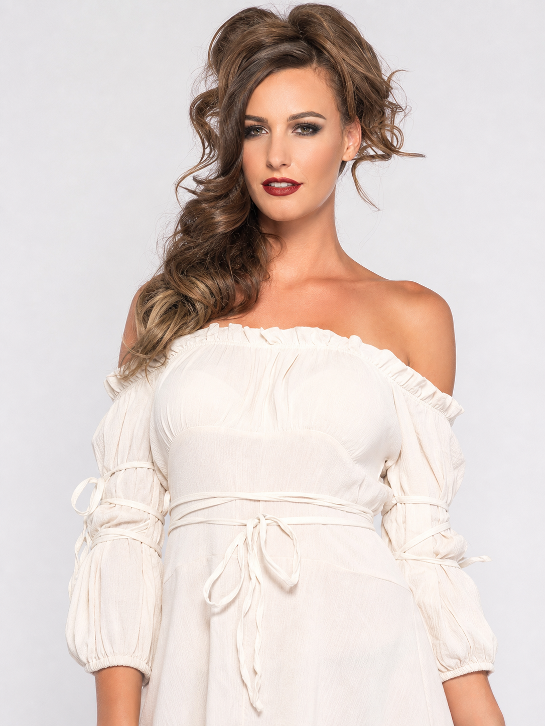 Performance Dress with an Asymmetrical Hem