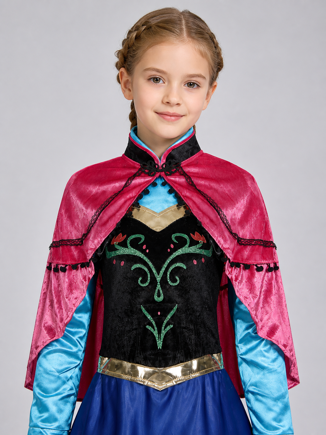 Princess Costume with Cape, Sleeves, and Skirt