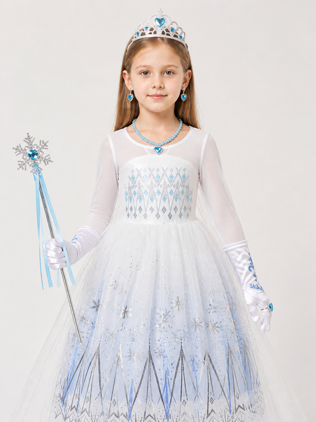 Halloween Snow Queen Costume upper body view