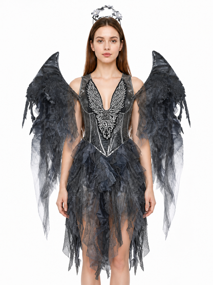 Stage Costume with Wings and Wreath for Performances Costumes detail 2