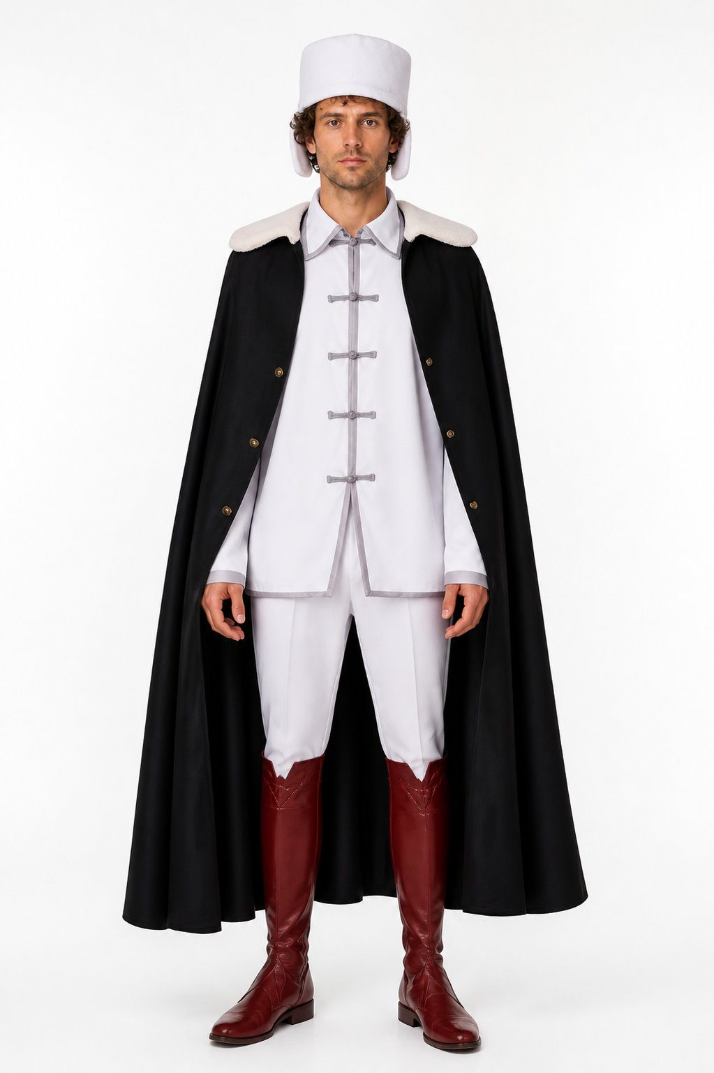 Fyodor D. Cosplay Costume with Cape and Hat Costume Capes detail 3