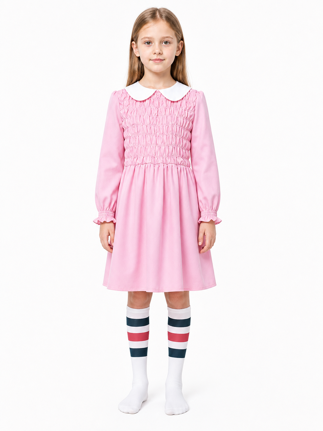 Eleven Halloween Dress, Pink, Long Sleeve Costume Dresses detail 3