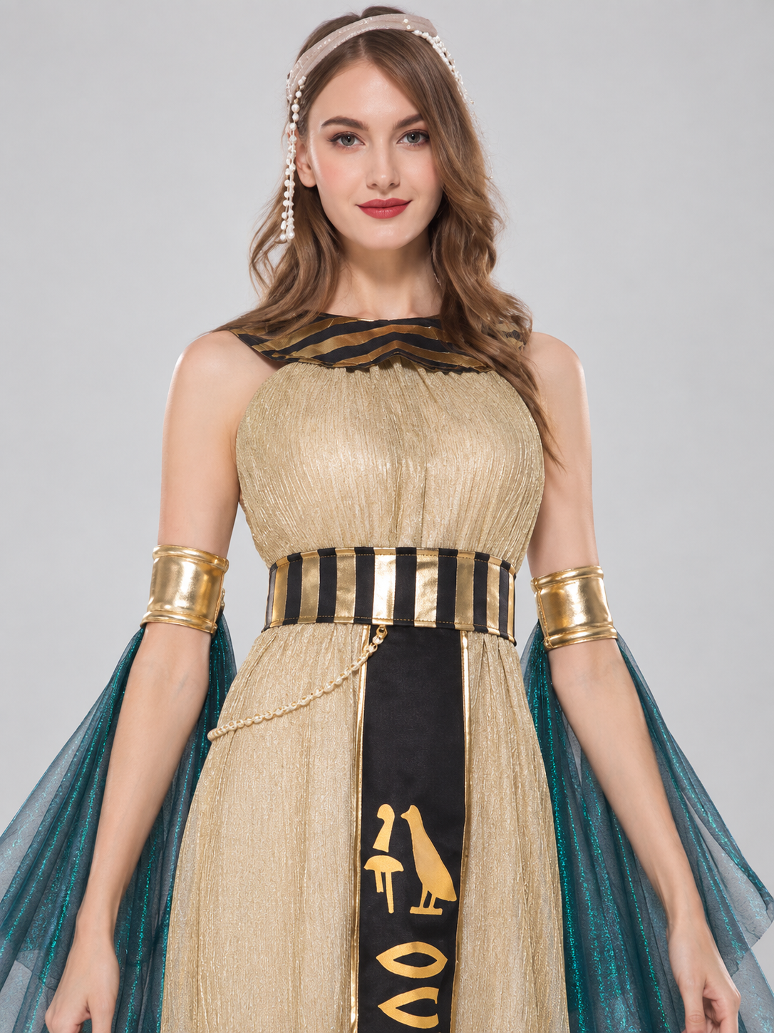Egyptian Queen Costume with Cape Costume Capes detail 2