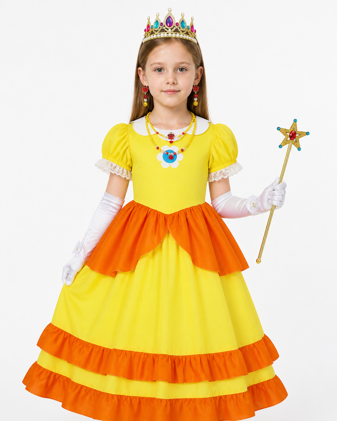 Carnival Costume with Crown and Magic Wand Costume Headwear detail 3