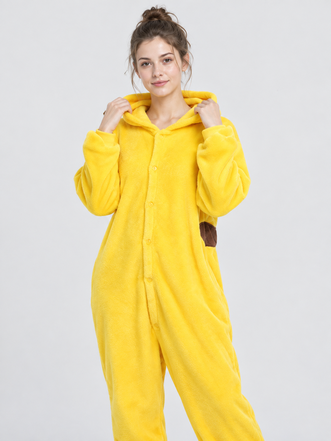 Children's Flannel Hooded Pajama Jumpsuit