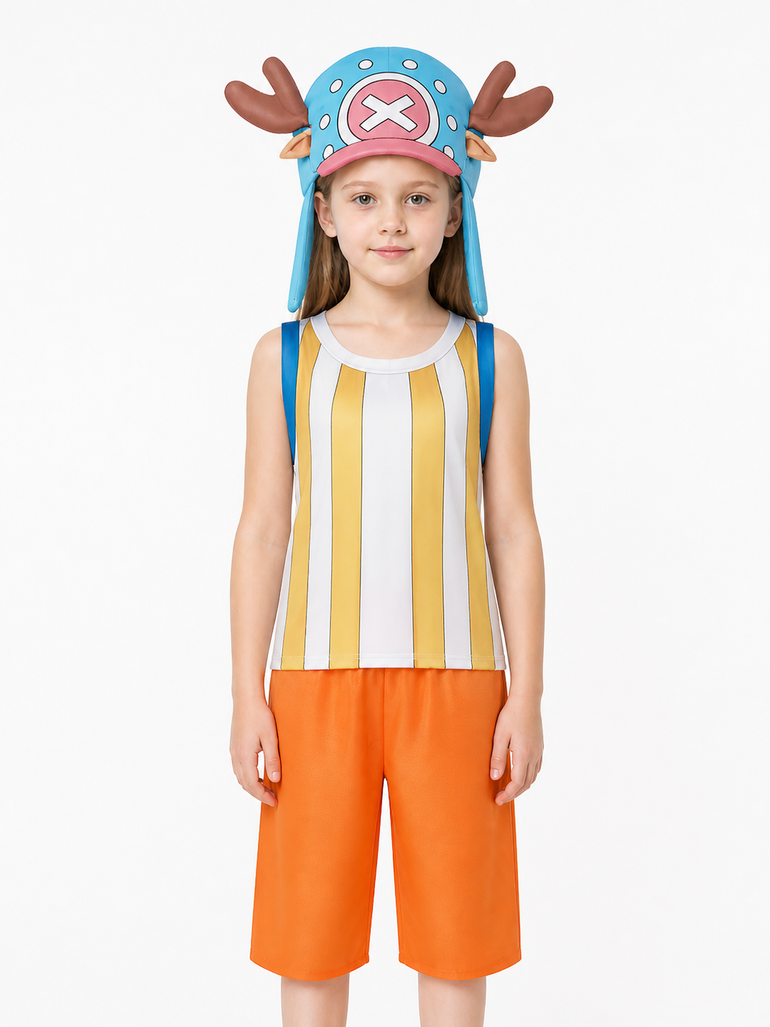 Chopper Cosplay Costume: Top, Shorts, Hat