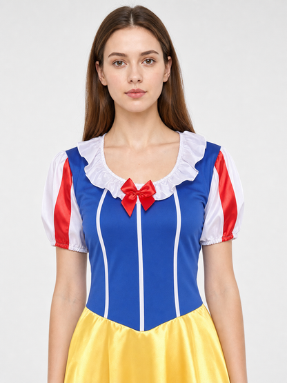 Snow White Cosplay Costume, Bow-Accent Dress Costume Dresses detail