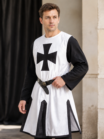 Medieval Crusader Cloak for Cosplay Costume Capes detail 2