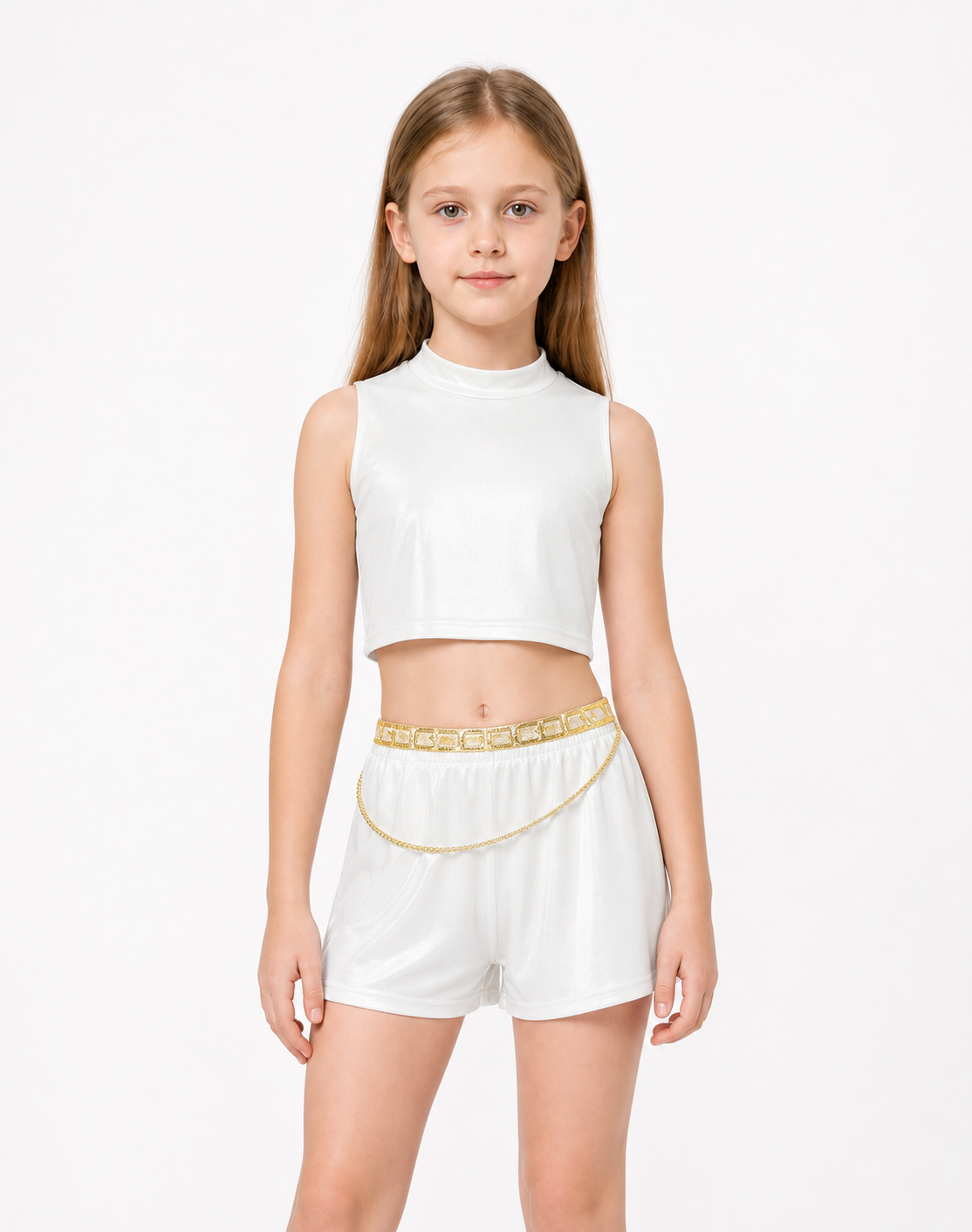Children's Halloween cosplay costume with a white top and shorts Costumes detail 3