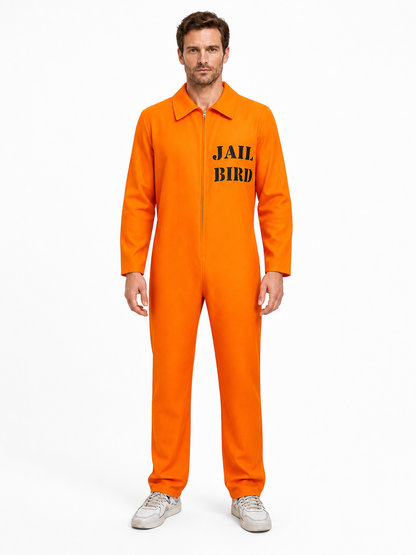 Orange Prison Jumpsuit for Cosplay Costumes detail 3